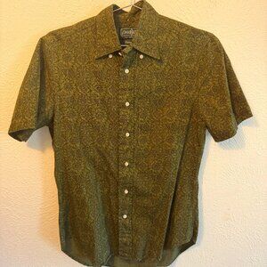 Gitman Bros Vintage - Short sleeve button up - Green print